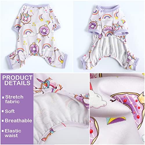 Material, construction or feature details for lightweight printed four-leg dog pajamas, image 40