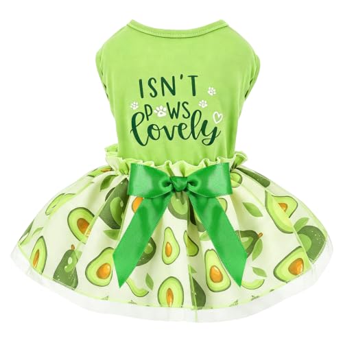 Avocado dog dress