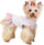 Dog Clothes Girl Dog Dress Small Dogs Puppy Dresses Pet Dress Shirt Female Yorkie Chihuahua Cat Sequin Tulle Dress Birthday Party Lace Costume Tutu Skirt Apparel Outfit (Pink，M), Medium