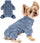 Dog Sweater, Dog Pajamas Small Sized Dog,Warm Fleece Pajamas for Dogs, Winter Chihuahua Yorkie Teacup Cat Sweater Clothes Outfits,Soft Cold Weather Pet Coat(M,Purple)