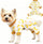 Dog Pajamas for Small Dogs Girl Boy, Yorkie Chihuahua Pjs, Stretchable Pet Apparel, Doggie Clothes Teacup, Soft Doggy Sleepwear Outfit, Comfortable Puppy Jumpsuit,XS,Heart Pink