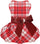 Dog Sweater Dress,Winter Dog Clothes Sweater Dress for Small Dogs Girl, Plaid Hem, Turtleneck, Fluffy Female Warm Pet Fuzzy Puppy Coat Apparel Outfit Yorkie Chihuahua Clothes, XXS, Brown